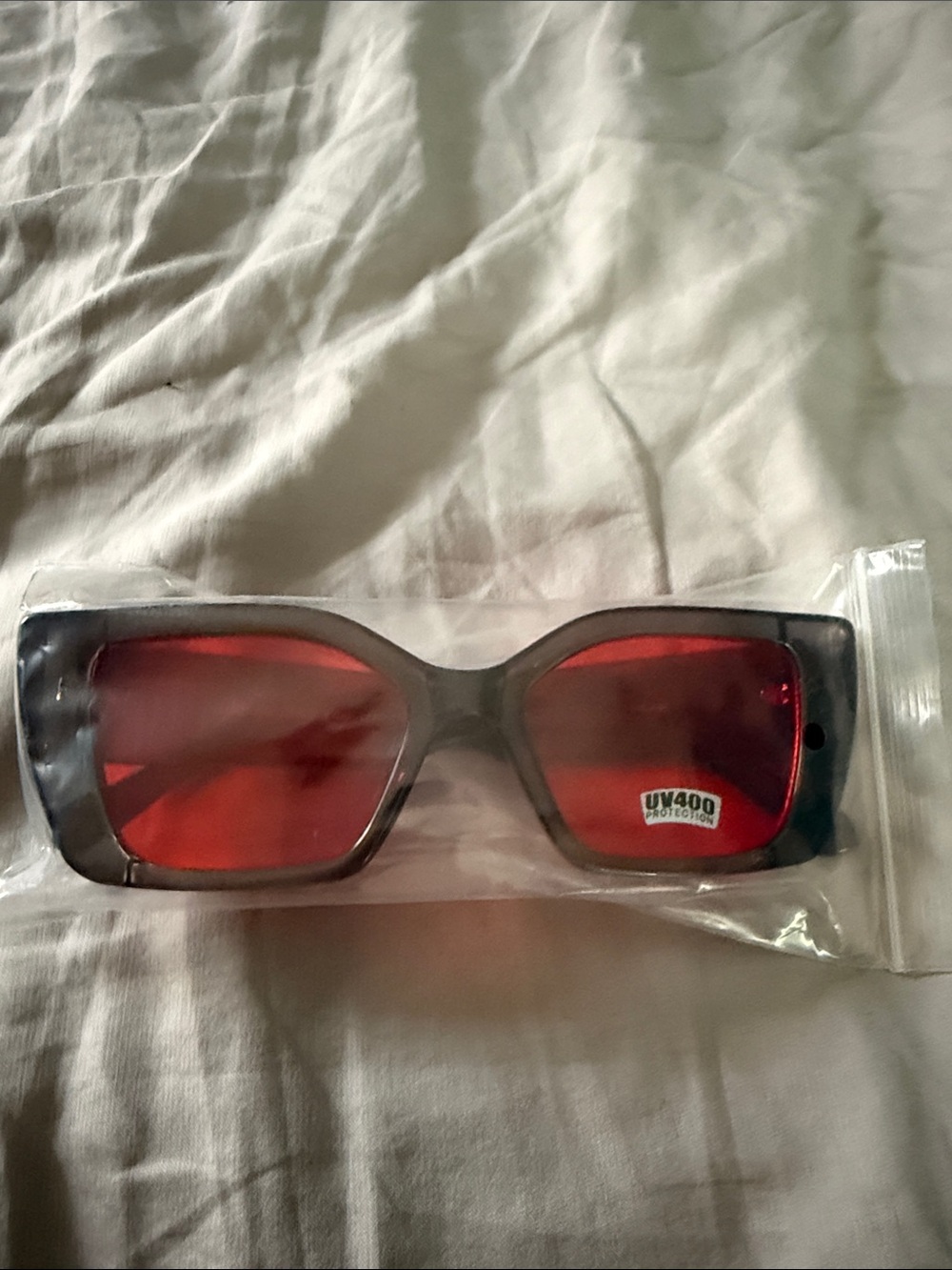 NIB Retro 90’s Red Lense Cateye Sunglasses